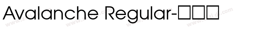 Avalanche Regular字体转换